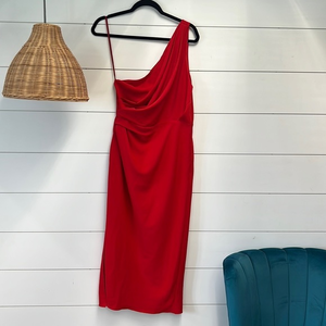 One Shoulder Line & Dot‎ dress